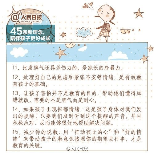 人民日報：45條陪伴孩子的新理念，值得收藏！